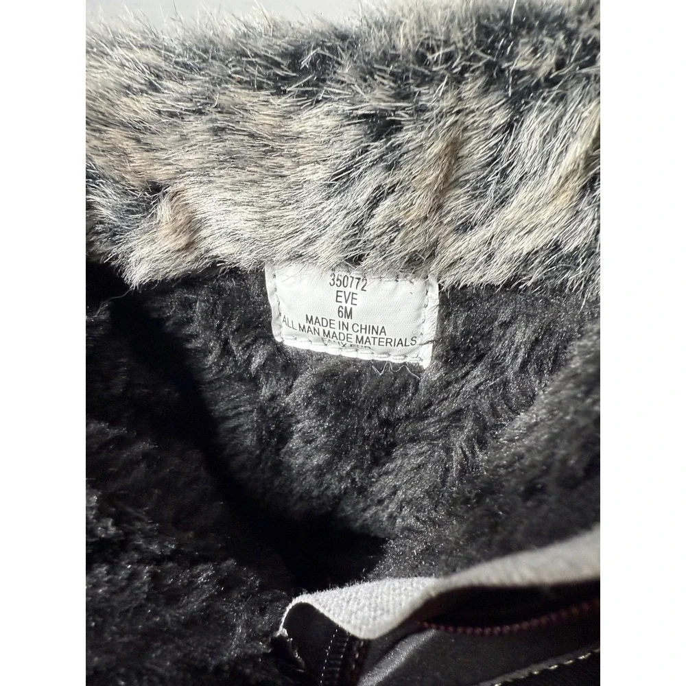 Tote Women's Eve Winter Boots Black Sz 6M Water-Resistant Faux Fur Lining - NWOT